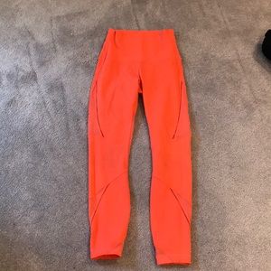 Orange special edition lulu lemon leggings